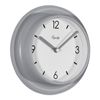 20860 Equity by La Crosse 7" Beveled Plastic Slate Gray Frame Analog Wall Clock