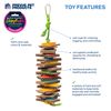 Prevue Pet Products Shredding Stack - Playfuls Physical & Mental Bird Toy 60247