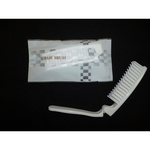 Bifold Slim Brush, Individually Packaged, Commercial Hotel Amenities, Disposable 50 Count