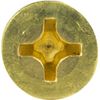 #4 x 3/4 Solid Brass Wood Screws Flat Head Phillips Drive Qty 100