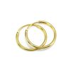 Dipped Sterling Silver 16mm Hoop Sleeper Earrings