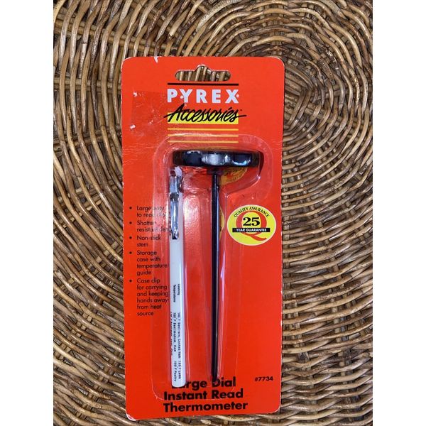 New- Old Stock  Unopened  PYREX Accessories Large Dial Instant Read Thermometer