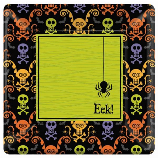 amscan International 10-inch Plot Square Eco Chills and Thrills