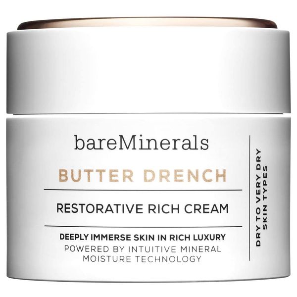 bareMinerals Butter Drench Restorative Rich Face Cream, Hydrating Face Lotion, Helps Skin Retain Moisture, Soothes Dry Skin, Non-Comedogenic, Vegan