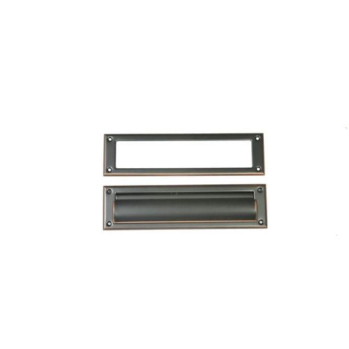Architectural Mailboxes Steel Mail Slot Accessory, Rubbed Bronze, MS00RCAM, Rubbed Bronze