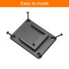 sourcing map 6pcs Battery Holder Wall Mount Dock Rack Tool Holder for 14.4/18V Battery,Black