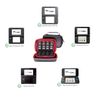 VSEER Nintendo 3DS XL/2DS XL Carrying Case - Hard Protective Shell, Black/Red