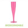 ProductPro 20 x Pink Plastic Prosecco Flutes, Biodegradable 175ml Capacity