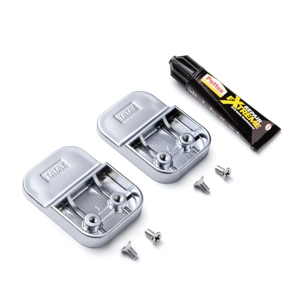 Tatay Flat Glue and Fix Brackets Cromado