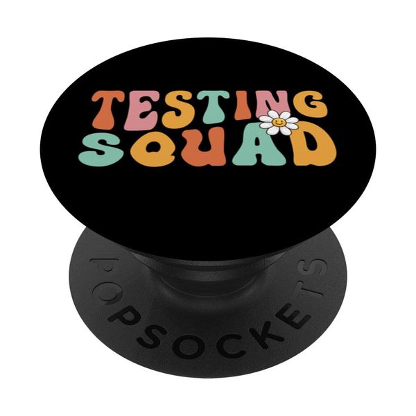 Testing Squad Colorful Fun Vibe PopSockets Adhesive PopGrip