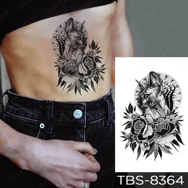 Wolf Lion Waterproof Temporary Tattoo Sticker Fake Tatoo Body Art Arm Men  Women