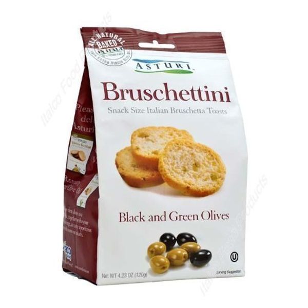 Asturi Black & Green Olive Bruschettini (2 x 4.23oz)