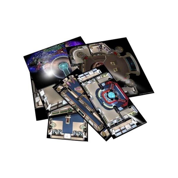 Modiphius MUH051076 The Next Generation Starfleet Deck Tiles: Star Trek Adventures Accessories, Multicoloured
