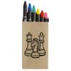 Azeeda 'Chess Pieces' Coloured Crayon Set (CY00026614)