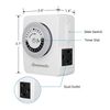 DEWENWILS 2 pack Indoor Outlet Timer Plug in Electrical Timer for Aquarium