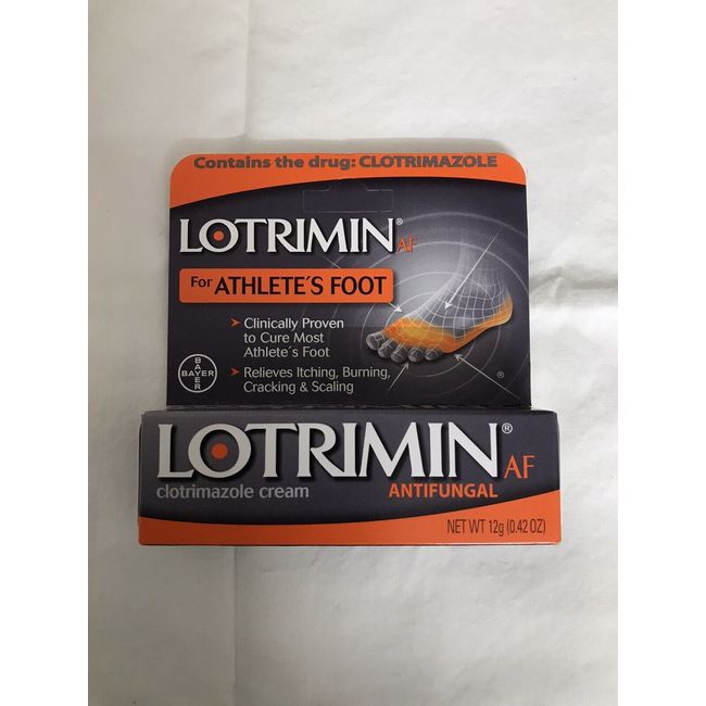 Lotrimin AF Antifungal Cream for Athlete's Foot 12g EXP 07/2024NEW