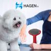 LeSalon Essentials Rubber Slicker Massage Brush Large for Dogs