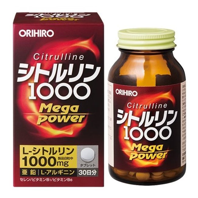 [Set of 10] Orihiro Citrulline Mega Power 1000 240 tablets x 10 pieces [Genuine product] [Ori] *Product eligible for reduced tax rate