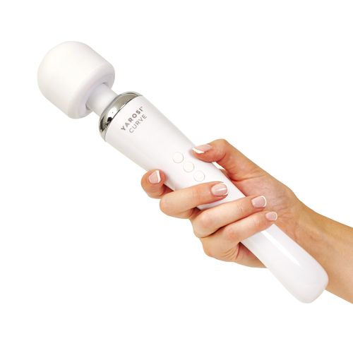 Yarosi Cordless Curve Therapeutic Device - 8 Powerful Speeds and 20 Patterns - for Muscle Aches and Sports Recovery - Rechargeable - Wireless and Travel Friendly - White