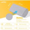 2-Pack Damp Clean Duster Sponge, Magic Sponge Eraser Baseboard Cleaner Tool, Dus