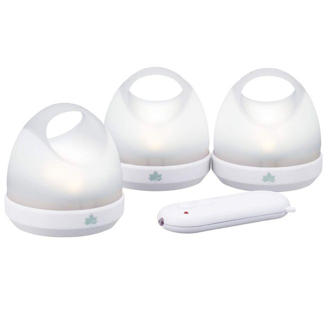 LOGOS 74175032 Remote Control Unity Lantern-BA (3 pcs) White (Approx.) Diameter 3.1 x Height 3.1 inches (8 cm) x Height 3.1 inches (8 cm) (1 pc)