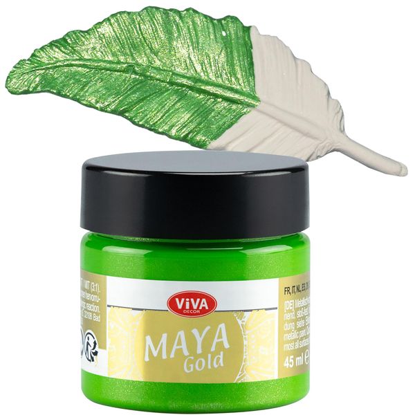 Viva Decor Maya Gold Paint - Apple Green,Medium