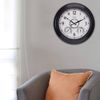 AcuRite Illuminated Outdoor Clock 24 in. Thermometer Humidity Sensor Metal Frame