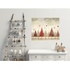 20x16 Minimalist Christmas Trees Canvas Wall Art