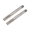 sourcing map Machine Tap 3/8-24 UNF Thread H2 High Speed Steel Screw Thread Taps Threading Tapping Tool 2pcs