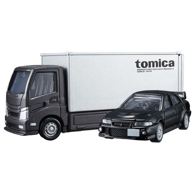 Takara Tomy Tomica Premium Tomica Transporter Mitsubishi Lancer Evolution VI GSR Mini Car Toy For Ages 6 and Up