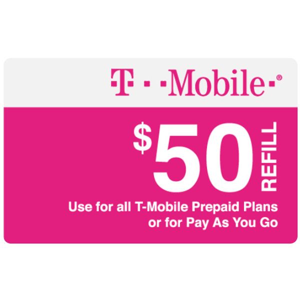 $50 T-MOBILE | FAST REFILL DIRECT TO PHONE