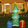 6 FT Tall LED Lights Inflatable Christmas Tree Holiday Garden Decor