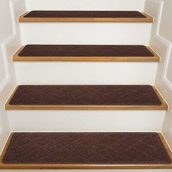 Stair Treads For Wooden Steps Indoor 15 Pack 8" X 30" Non Slip Carpet Stair Trea