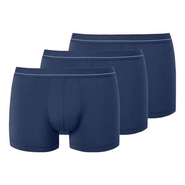 Schiesser Pure Micro Men's Microfibre Shorts, 3 x Admiral, XXL