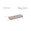 Hobby Gift Hard Craft Case, Bee-Linen, 17 x 44.5 x 2.5cm