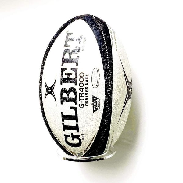 Puffin Plastics Portrait Rugby Ball Holder Wall Bracket