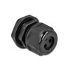 Delock Cable Gland PG13.5 for Round Cable with Three Cable Inlets Black