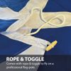 NWFlags Scotland Hand Stitched Flag with Rope & Toggle - 5ft x 3ft