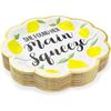 Sparkle and Bash 48-Pack Lemon Party Plates, She Found Her Main Squeeze (9 in)