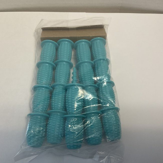 Kuhn Rikon Corn Cob Holders Teal NEW in Package