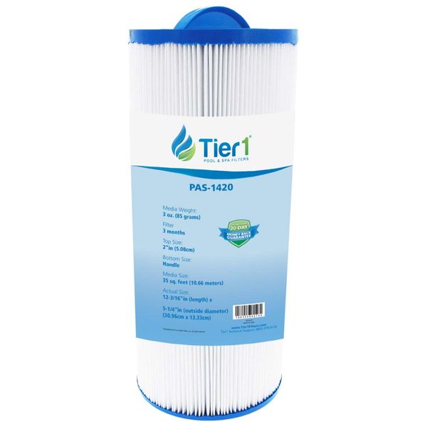 Tier1 Pool & Spa Filter Cartridge | Replacement for Marquis PPM35SC, Pleatco PPM35SC-F2M, FC-0196, Marquis Spa 20042, 20092 and More | 35 sq ft Pleated Fabric Filter Media