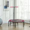 Soozier 45" Rebounder Trampoline with LED Light & Adjustable Handle, Pink