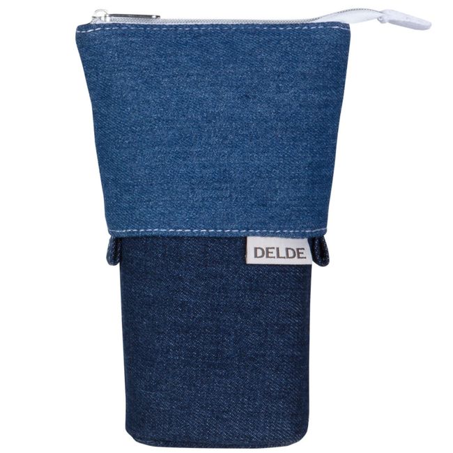 Sunstar Stationery Pen Case Delde Slim Pouch Denim Blue S1415891