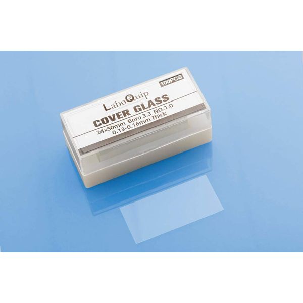 LaboQuip Coverslips 24x50mm Borosilicate Glass (100pcs)