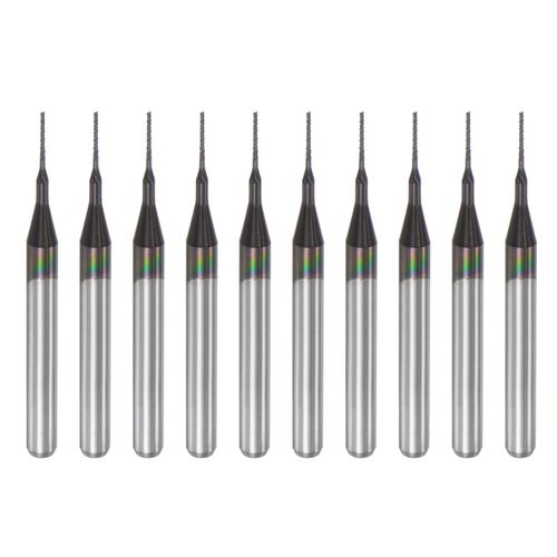 uxcell End Mill CNC Router Bit Diamond Film Coated Carbide Milling Machine PCB Plastic Fiber 0.5mm x 4mm