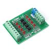4 Bit Optocoupler Isolator Module,PLC Signal Level Voltage Converter Board Module (3.3V to 24V)