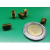 Brass Set Screws, Cup Point, 1/4-20 x 3/8" Length, 25 Pieces