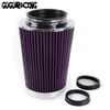 3", 3.5", 4" Inlet Long Performance High Flow Cold Air Intake Cone Dry Filter
