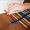 Buffalo Leather Roll Up Pencil Case