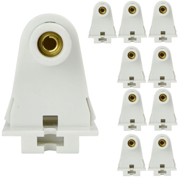 10Pack E830 315 T12 Fluorescent Socket, Linear Lamp Socket, Male Push Up Socket
